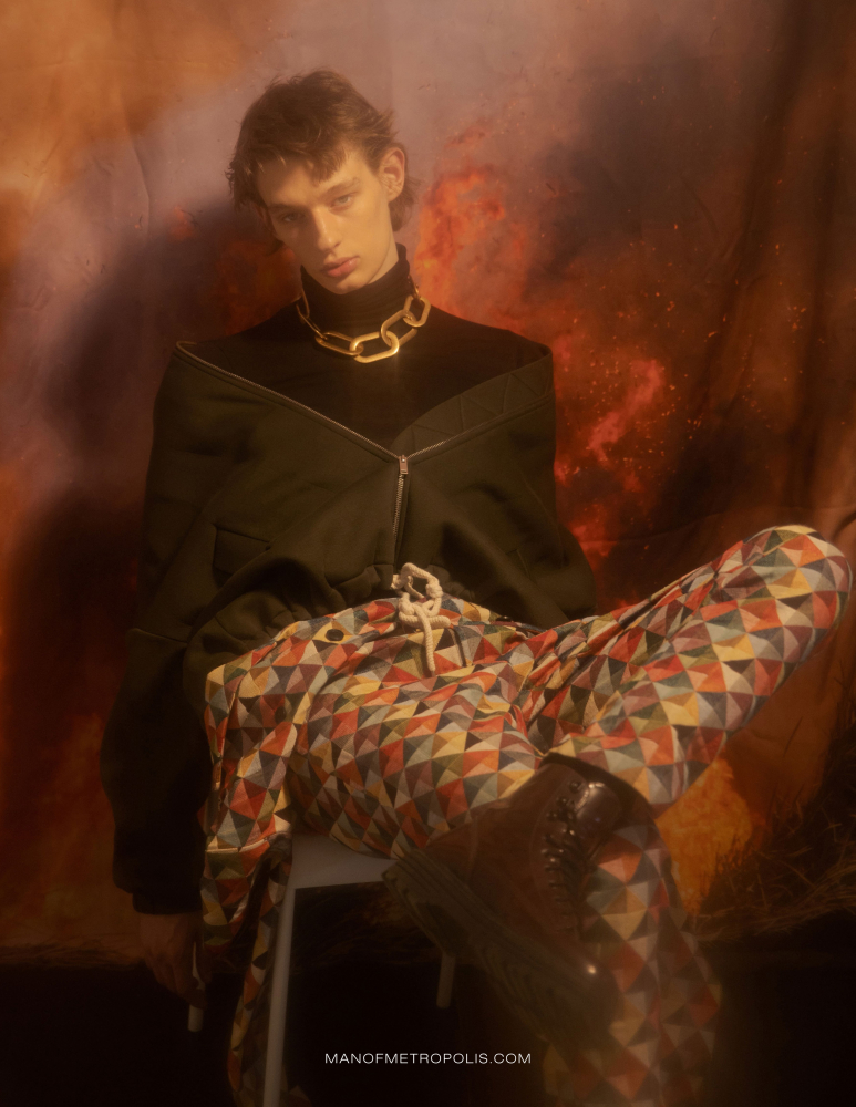 Man of Metropolis April '21 photo by Wanda Martin stylist Kiss Mark Man of Metropolis April '21 photo by Wanda Martin stylist Kiss Mark